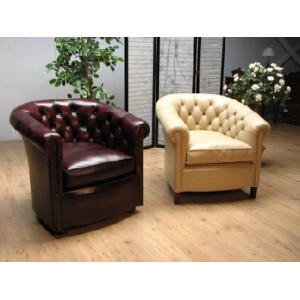 f96 - Mini Tub chairs Ivory en HulshofOxblood<br />Please ring <b>01472 230332</b> for more details and <b>Pricing</b> 